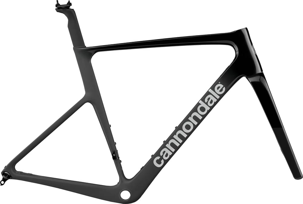 Paint for 2024 Cannondale SuperSix EVO Hi-MOD Frameset - Gloss Smoke Black