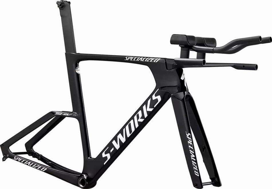 Lack für 2024 Specialized S-Works Shiv TT Disc Frameset - Gloss Tarmac Black