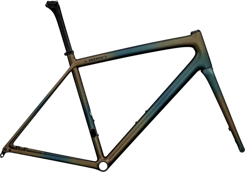 Paint for 2025 Specialized S-Works Aethos Frameset - Satin Metallic Deep Lake