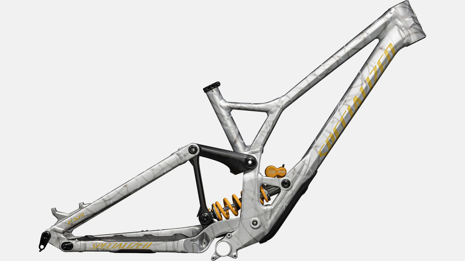 Lack für 2024 Specialized Demo Race Frameset - Gloss Silver Dust