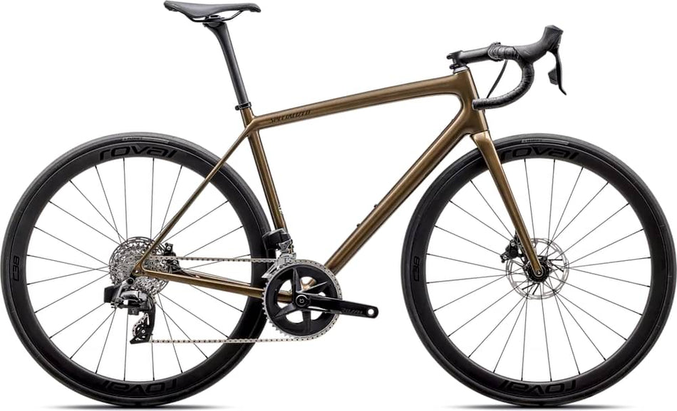 Paint for 2025 Specialized Aethos Expert - Rival Etap AXS - Gloss Burnt Gold Metallic