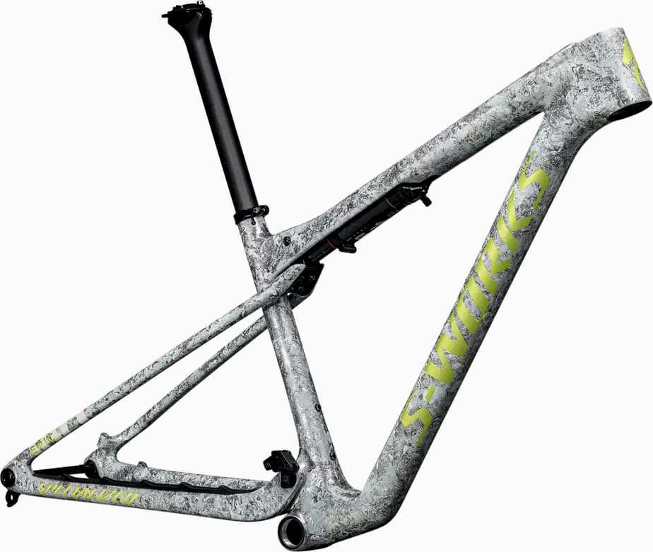 Paint for 2025 Specialized S-Works Epic World Cup Frameset - Gloss Dune White