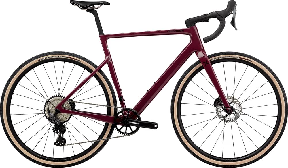 Paint for 2024 Cannondale SuperSix EVO SE 1 - Gloss Black Cherry