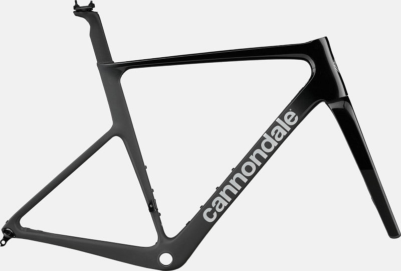 Paint for 2023 Cannondale SuperSix EVO Hi-MOD Frameset - Gloss Smoke Black