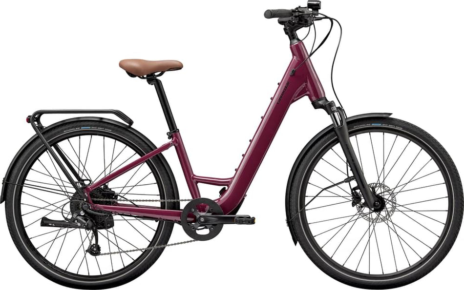 Paint for 2024 Cannondale Mavaro Neo SL 2 Low StepThru - Gloss Black Cherry