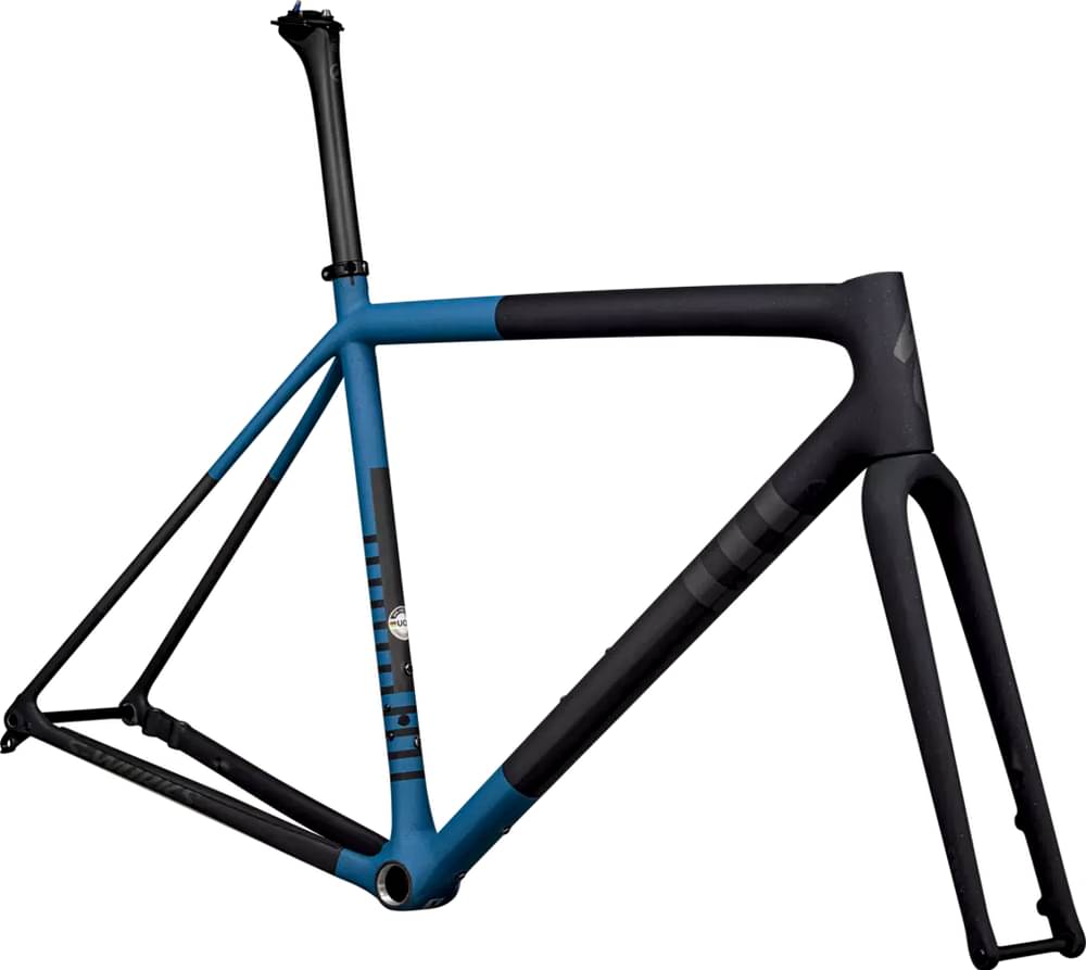 Paint for 2024 Specialized S-Works Crux Frameset - Satin Metallic Dark Navy