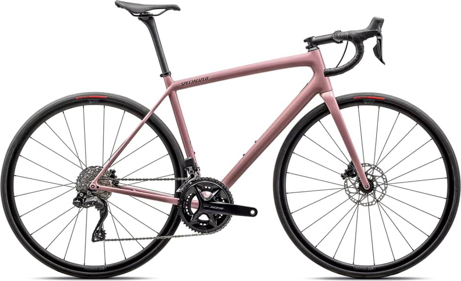 Paint for 2025 Specialized Aethos Comp - Shimano 105 Di2 - Gloss Dusky Pink