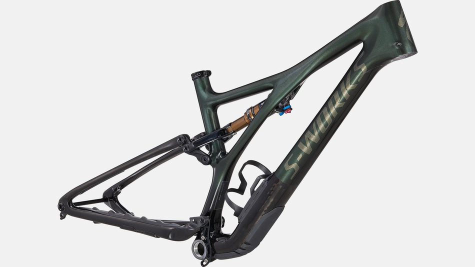 Lack für 2021 Specialized S-Works Stumpjumper Frame - Gloss Oak Green Metallic