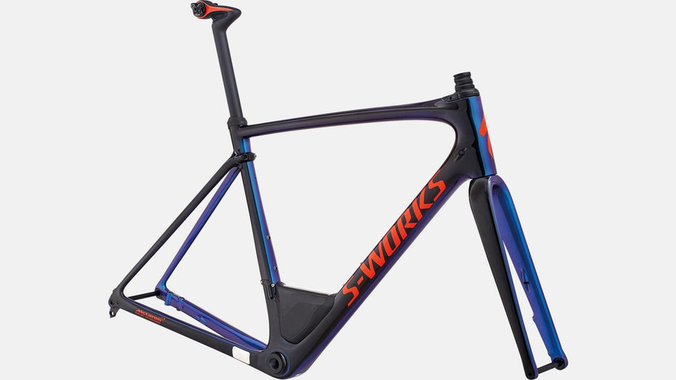 Paint for 2018 Specialized S-Works Roubaix Frameset - Gloss Tarmac Black