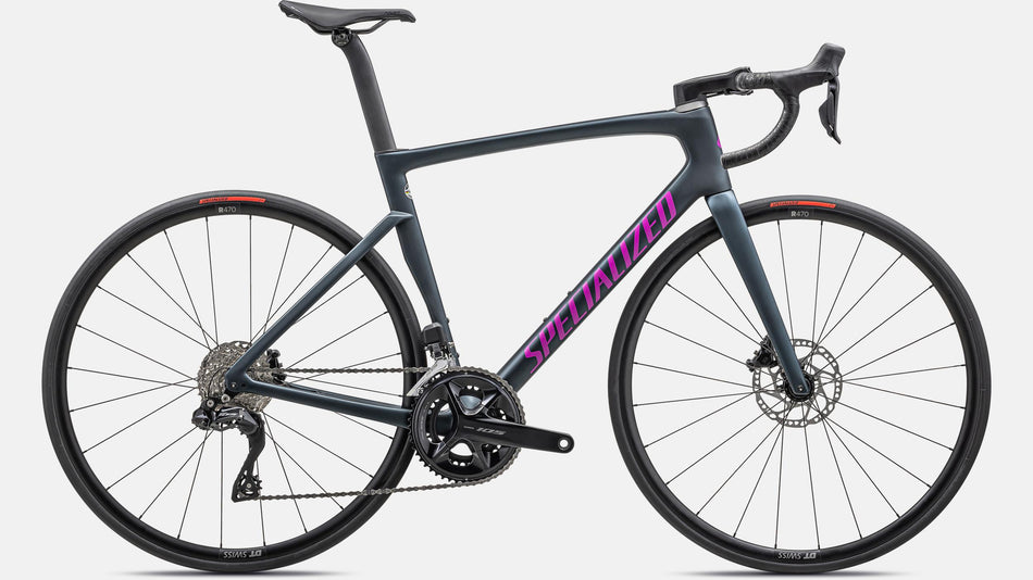 Paint for 2023 Specialized Tarmac SL7 Comp Shimano 105 Di2 - Satin Metallic Deep Lake