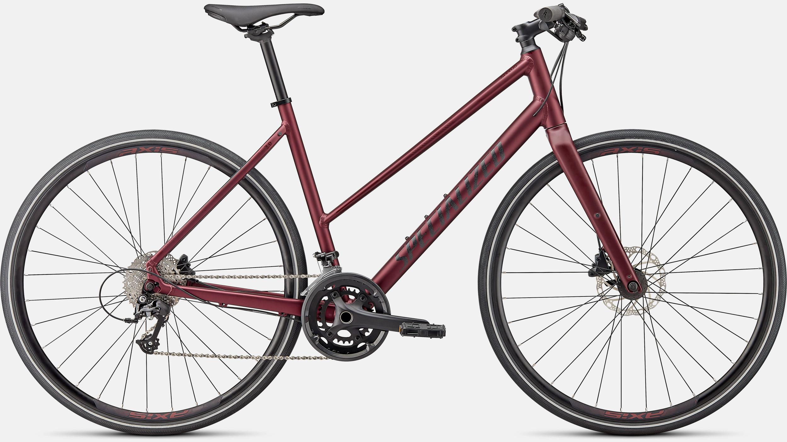 Paint for 2023 Specialized Sirrus 3.0 Step-Through - Satin Maroon